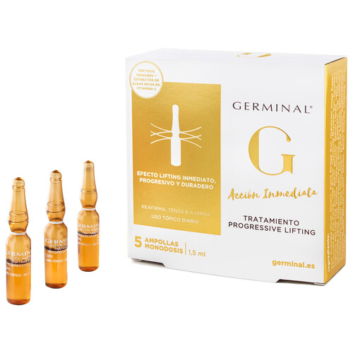 GERMINAL Sérum antiedad de uso diario con efecto flash GERMINAL Progressive lifting 5 x 1.5 ml.