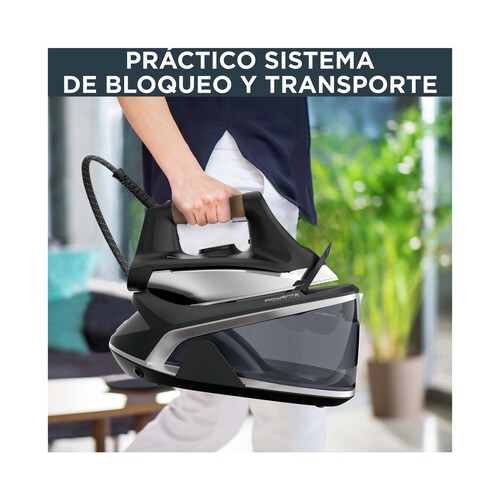 Centro de planchado ROWENTA Easy Steam VR7361F0, suela Airglide Inox, autonomía ilimitada, 5,9 bares de presión.