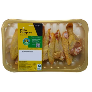 ALCAMPO CULTIVAMOS LO BUENO Alitas de pollo campero partidas con piel Bandeja