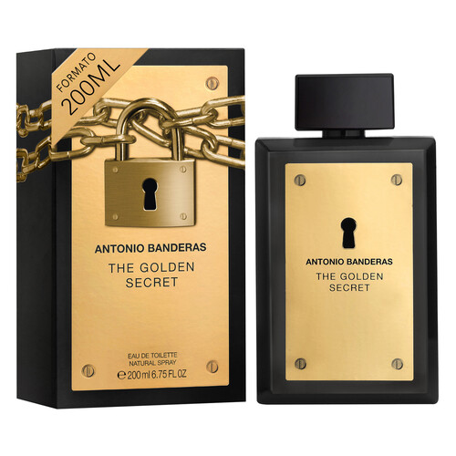 ANTONIO BANDERAS Eau de toilette para hombre con vaporizador en spray ANTONIO BANDERAS The golden secret 200 ml.