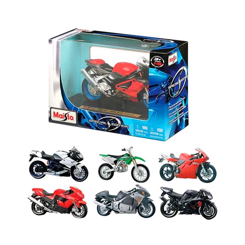 Moto Metal 1:18-Ducati 6/S Disp 18Pcs Edición Especial, modelos surtidos +3 Años, MAISTO