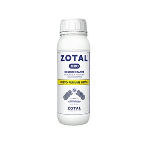 Imagen de ZOTAL Desinfectante microbicida, fungicida y desodorante, perfume limón ZOTAL ZERO 500 ml.