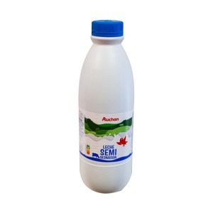 Imagen de AUCHAN Leche de vaca semidesnatada 1,5 l Producto Alcampo.