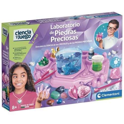 Laboratorio de Piedras Preciosas +8 Años, Ciencia y Juego CLEMENTONI