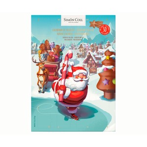 Imagen de SIMON COLL Calendario adviento papa noel 216 g.