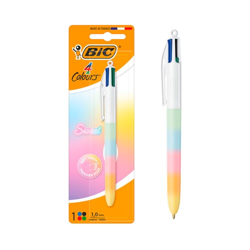 Bolígrafo 4 colores diseño Sweet. BIC