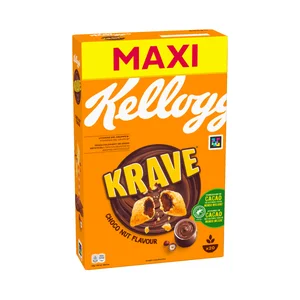 KELLOGG"S Krave Cereales rellenos de chocolate 600 g.