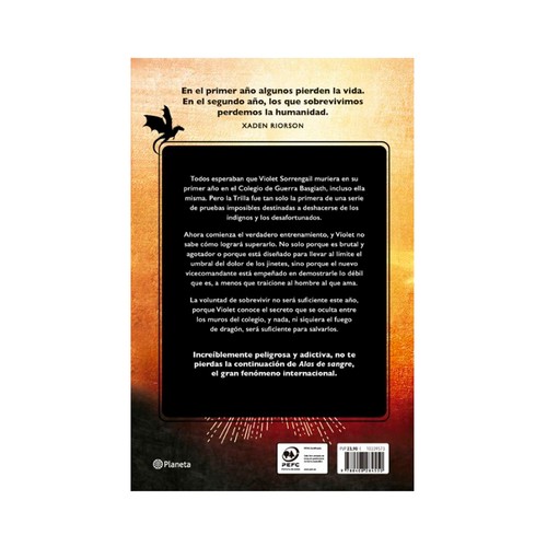 Alas de hierro (Empireo 2), Rebecca Yarros.