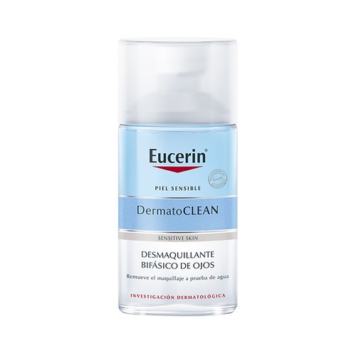 EUCERIN Loción (agua) micelar para la zona de los ojos, especial pieles sensibles EUCERIN Dermato clean 125 ml.