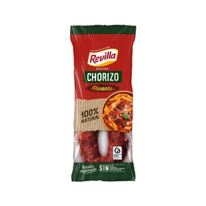 REVILLA Chorizo sarta picante, sin colorantes y sin gluten REVILLA 250 g.