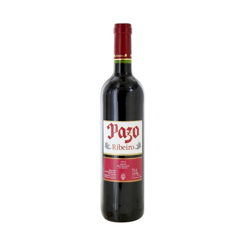 PAZO Vino tinto con D.O. Ribeiro botella de 75 cl.