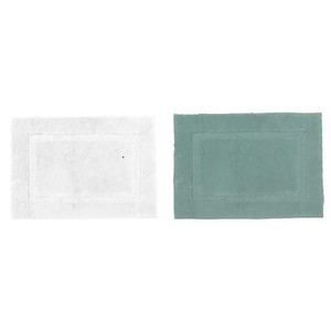 Imagen de Alfombra de baño con reverso látex, 60 x 90cm, densidad de 1600g/m², color blanco, ACTUEL.