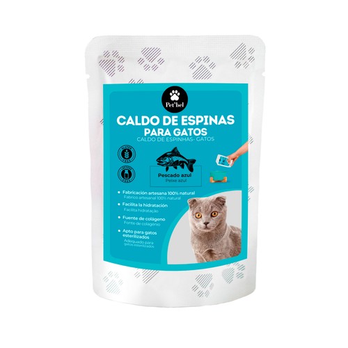 PET"BEL Caldo de espinas de pescado para gatos 100 ml.