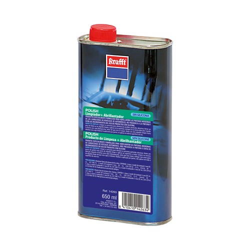 Cera sin silicona, limpiador y abrillantador, 650ml, POLISH.