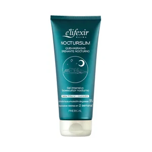 E"LIFEXIR Crema de noche drenante y quemagrasas con textura gel y acción intensiva E"LIFEXIR Nocturslim 200 ml.