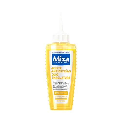 MIXA Aceite corporal antiestrias con acabado no graso 100 ml.