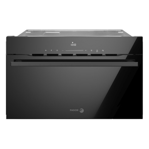 Microondas con grill FAGOR 4MWB-34MTCGN TINTED GLASS, color negro, integrable, capacidad 34L, potencia 1450W, grill: 1100W.
