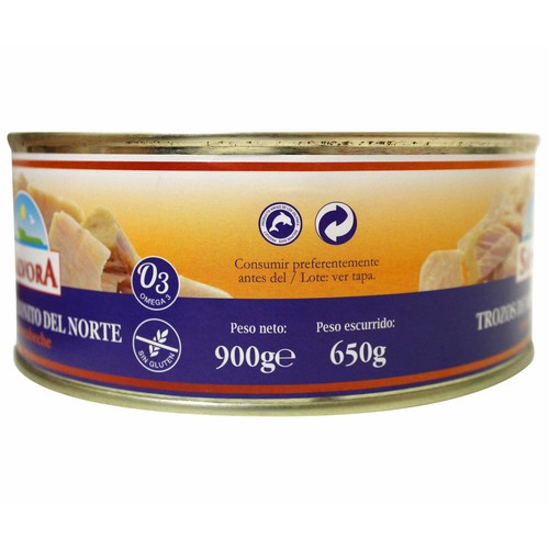 SÁLVORA Bonito del norte en escabeche lata de 585 g.