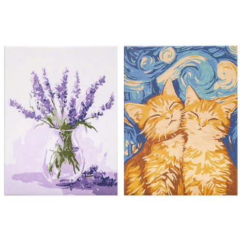 Lienzos para pintar por números A5, modelos surtidos. ALCAMPO