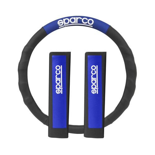 Cubre volante y protector de cinturón de seguridad, SPARCO.