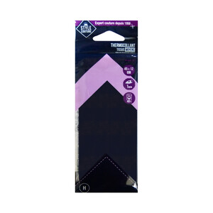 Imagen de Reparador termoadhesivo textil color negro, 45x12cm., set de 2 unidades, STYLE.