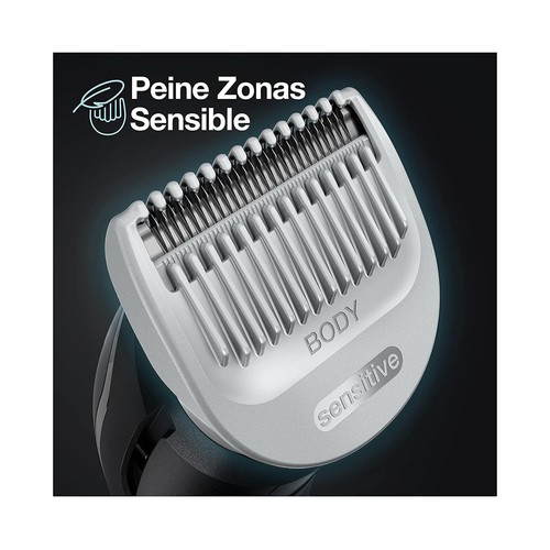 Afeitadora corporal BRAUN BG3350, tecnología SkinShield, uso en seco y en mojado, autonomía 100min.