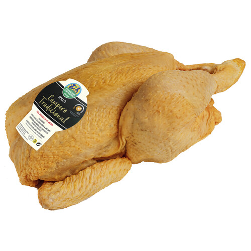 Pollo campero tradicional, entero y limpio ALCAMPO PRODUCCIÓN CONTROLADA