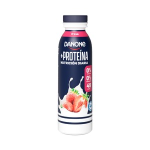 Imagen de DANONE + Proteína Leche fermentada desnatada con fresa y edulcorantes, rica en proteinas 265 ml.
