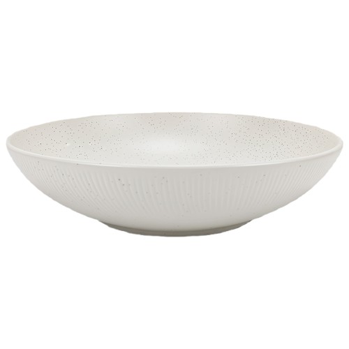 Vajilla 12 piezas de porcelana, relieve beige, ACTUEL