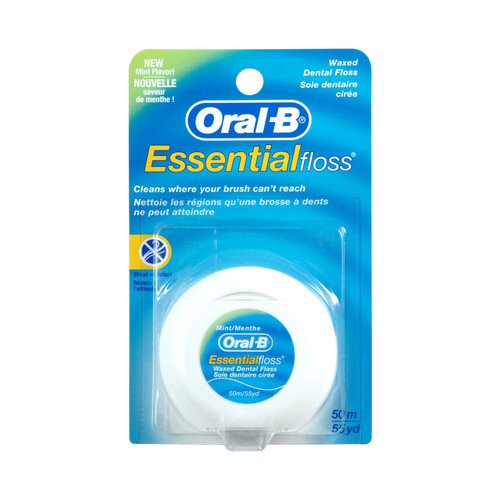 ORAL-B Seda dental con cera ORAL B Essential floss 50 m.