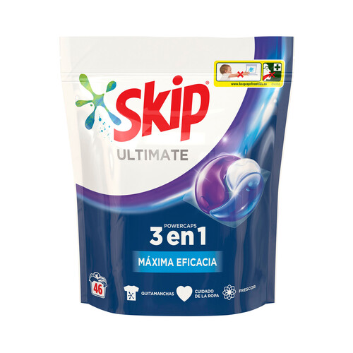SKIP Detergente en cápsulas Máxima Eficacia SKIP ULTIMATE 46 uds.
