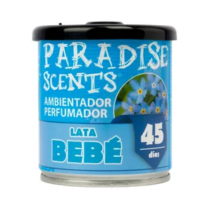 Ambientador coche en gel con aroma bebé, PARADISE SCENTS.