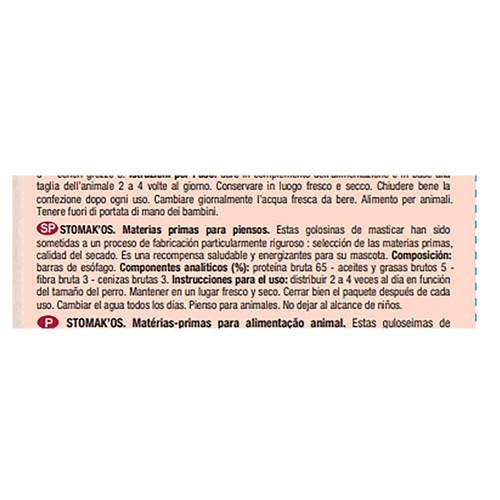 RIGA Snack de carne para perros RIGA STOMAK"OS 100 g.