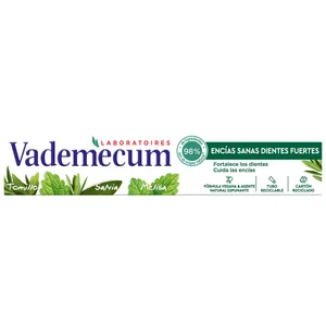 VADEMECUM Pasta de dientes con salvia, tomillo y melisa VADEMECUM 75 ml.
