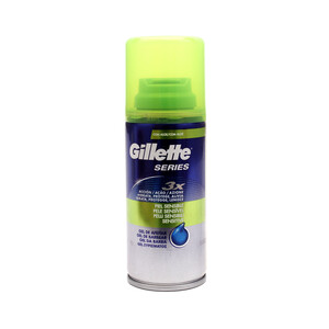 GILLETTE Gel de afeitar con aloe vera y triple acción (hidrata, protege y alivia), especial pieles sensibles GILLETTE Series 3x 75 ml.