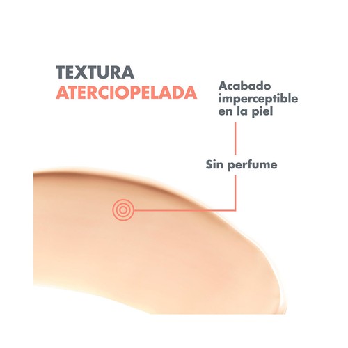 THERMALE AVÉNE Crema protectora solar facial con color y FPS 50+ (muy alto) 50 ml.