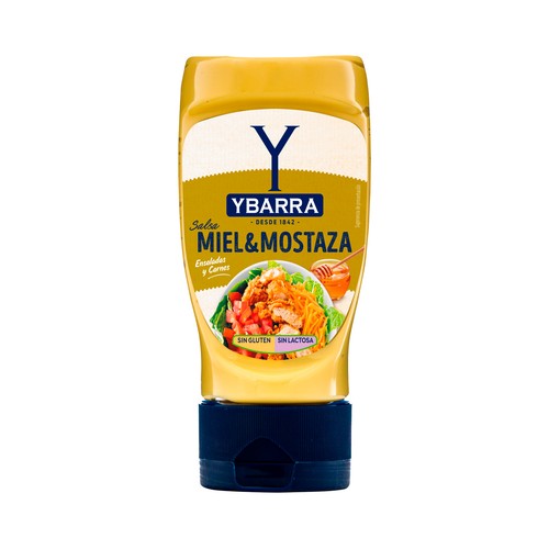 YBARRA Salsa con miel y mostaza bote 250 ml