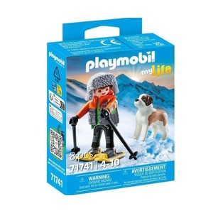 Imagen de Senderista con San Bernardo PLAYMOBIL.