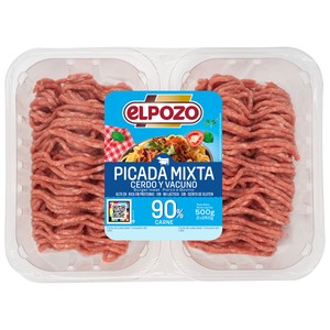 EL POZO Preparado de carne picada mixta (cerdo y vacuno) 2 x 250 g. 500 g