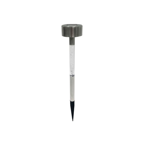 Baliza solar de acero inoxidable, 32,5 cm, GARDENSTAR.