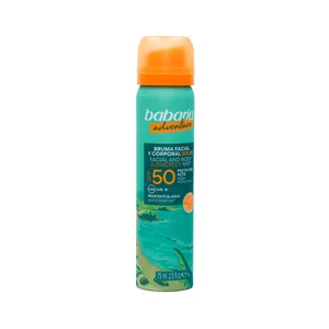 BABARIA Adventure Bruma facial y corporal protectora con FPS 50 (muy alto) 75 ml.