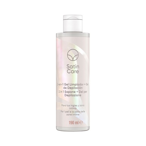 VENUS Gel limpiador + gel de depilación, para ingles y zona íntima VENUS Satin care 190 ml.