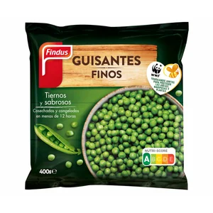 FINDUS Guisantes finos cosechados y congelados en menos de 1 día FINDUS 400 g.