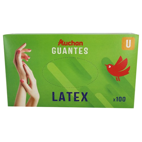 PRODUCTO ALCAMPO Guantes de látex talla única PRODUCTO ALCAMPO 100 uds.
