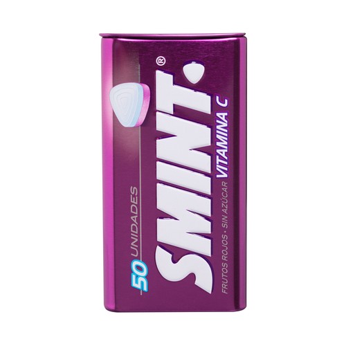 SMINT Caramelos comprimidos de frutos rojos sin azúcar 35 g.