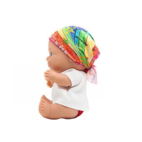 Muñeco bebé solidario Baby Pelon Manuel Carrasco, JUEGATERAPIA