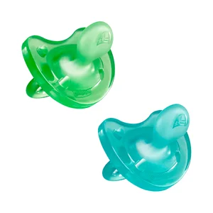 CHICCO Chupetes de silicona con tetinas anatómicas, para bebés de 6 a 16 meses CHICCO Physio soft 2 uds.