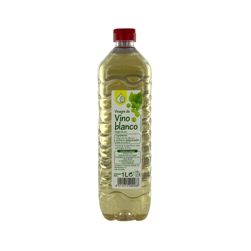 PRODUCTO ECONÓMICO ALCAMPO Vinagre de vino blanco PRODUCTO ECONÓMICO ALCAMPO botella de 1 l.