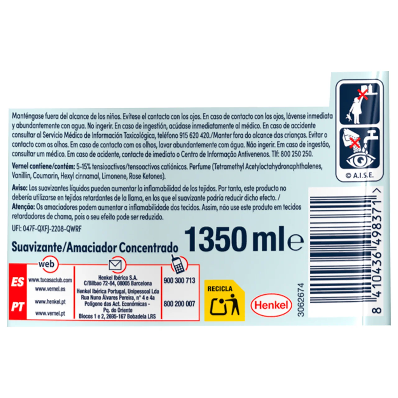 Suavizante maldivas 75ds 1350ml