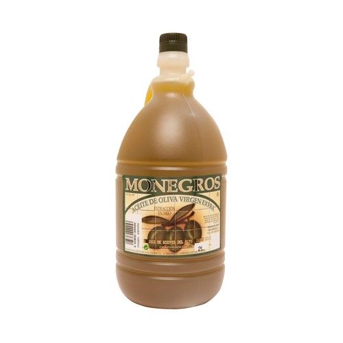 MONEGROS Aceite de oliva virgen extra MONEGROS garrafa de 2 l.